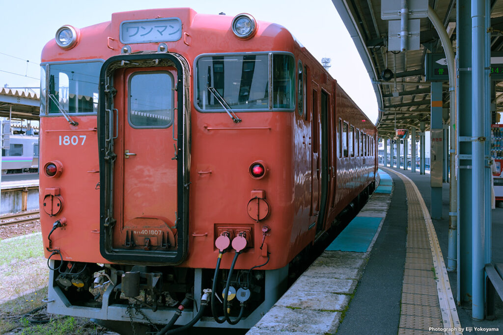 道南いさりび鉄道。区間は五稜郭駅から木古内駅ですが、五稜郭駅の一つ手前、函館駅が始発となっています。