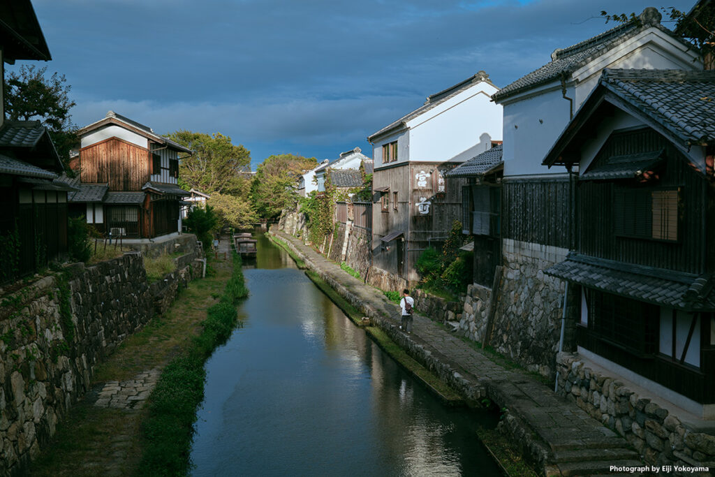 こちらは電柱や電線も見当たらず、人工物はほとんど目に入りません。そのまま江戸時代の水郷風景のようです。